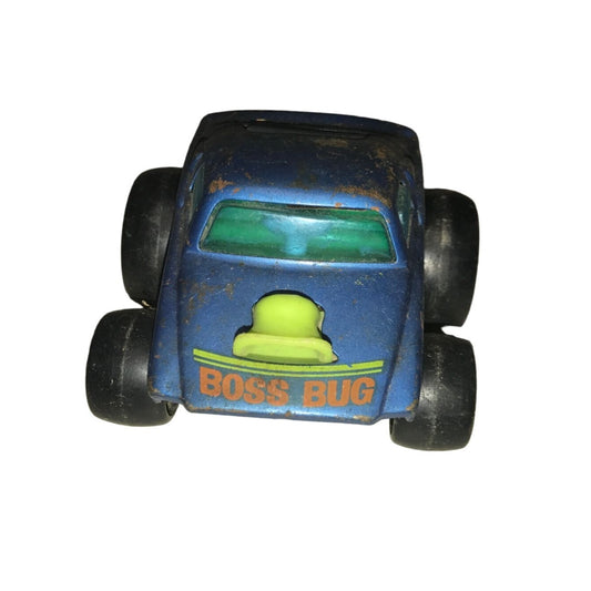 Vintage Boss Bug Blue/Lime Green Toy Car