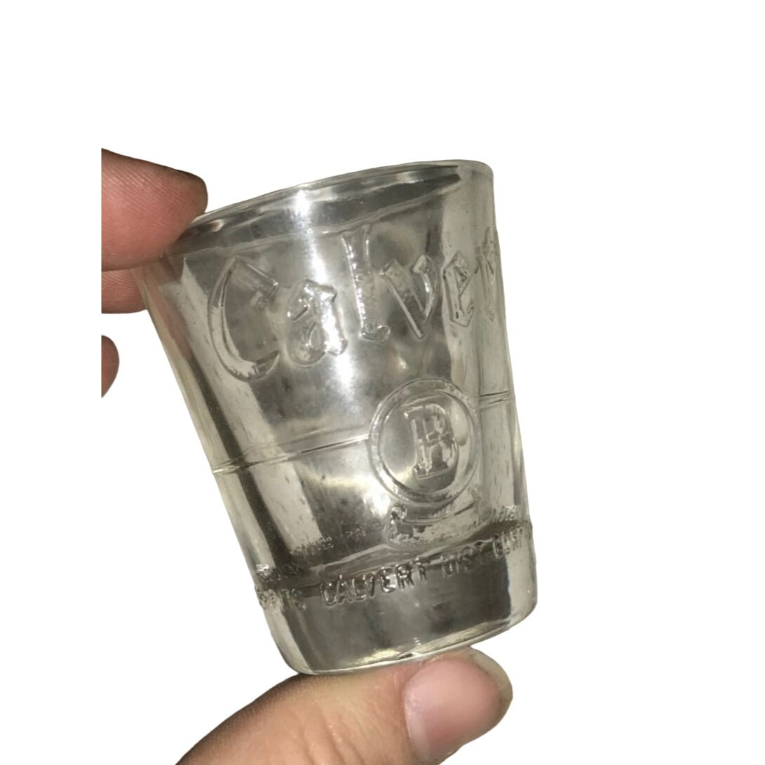 Calvert Reserve A & B Set of Two Clear Shot Glasses