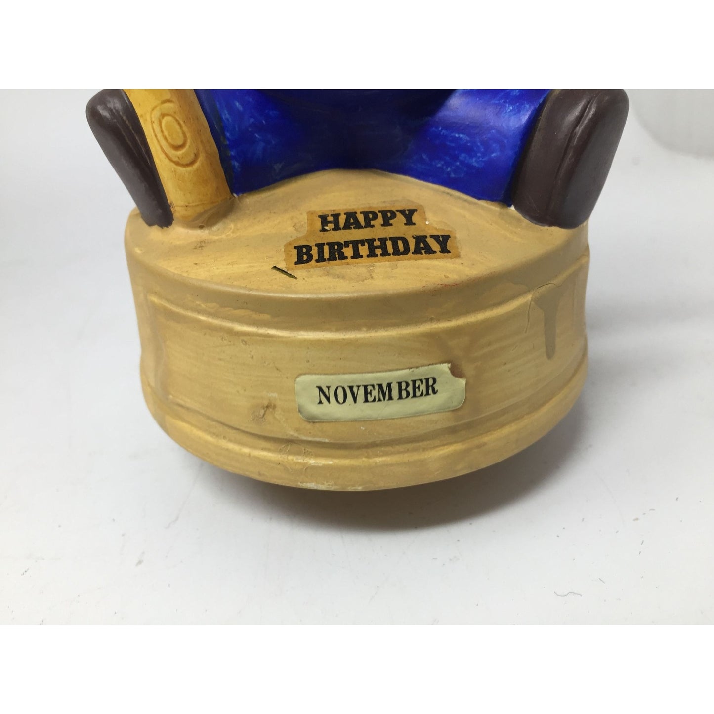 Vintage Happy Birthday (November) Baseball Raggedy Andy Music Box