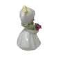 Vintage NAPCO Bone China Flower Girl Figurine- 2 inches tall