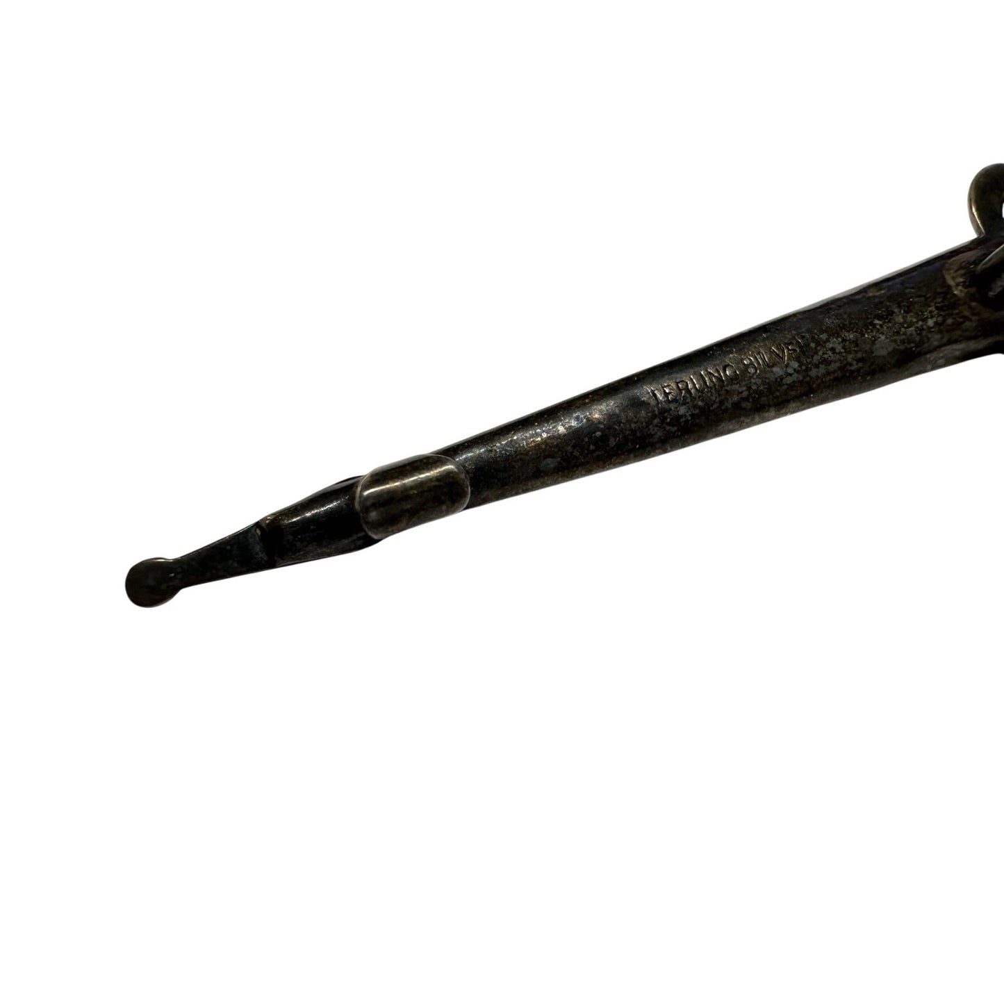 Antique Sword Shaped Scottish Dirk Brooch/Pin (Sterling Silver)