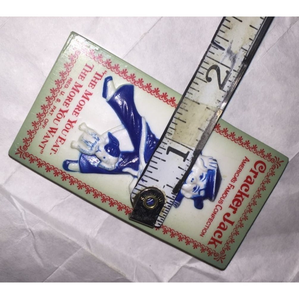 Cracker Jack Americas Famous Confection "The More You Eat, The More You Want" Vintage Magnet