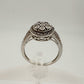 Pretty Round Natural Diamond Ring Size 7