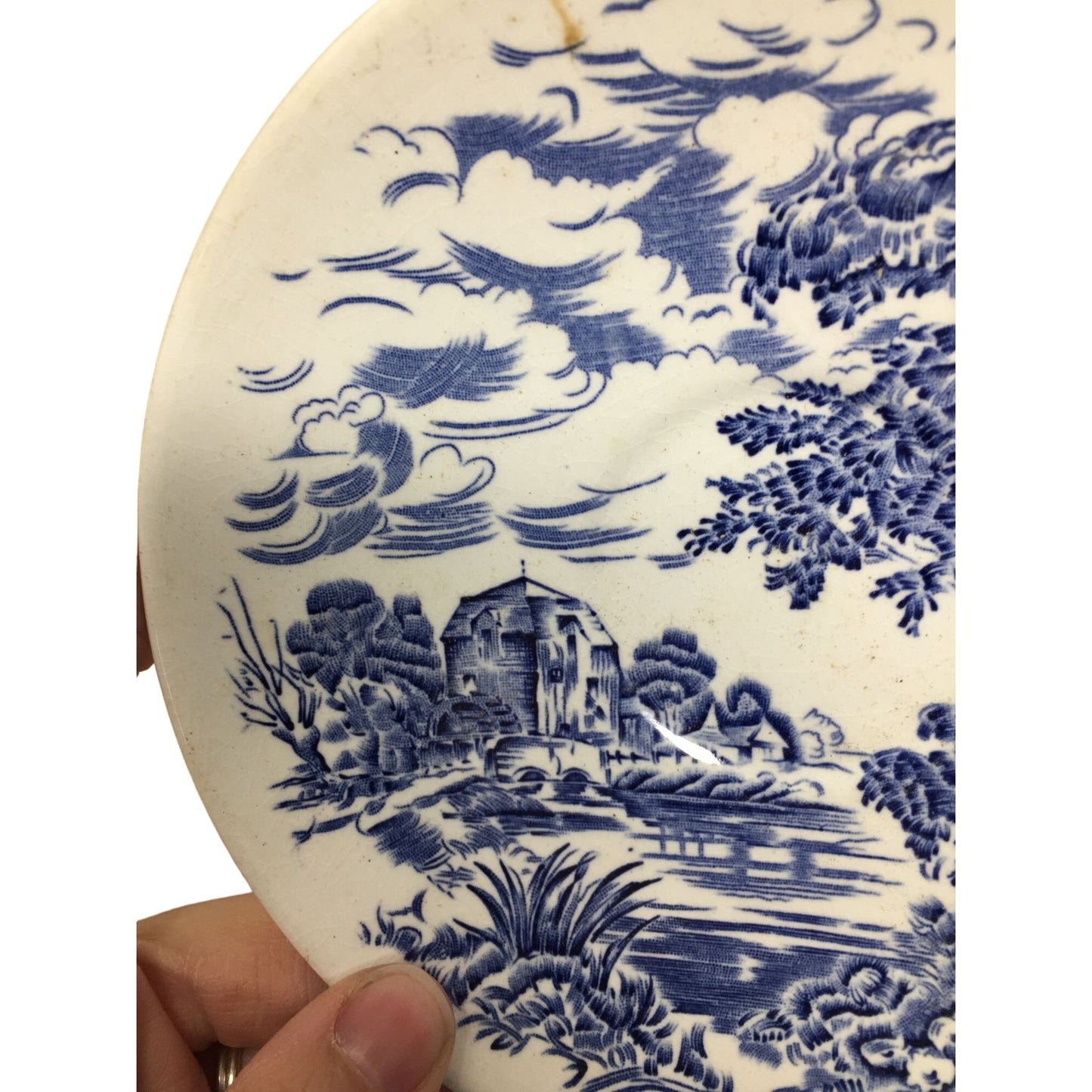 Enoch Wedgwood (Tunstall) LTD Countryside Blue and White Collectible Plate