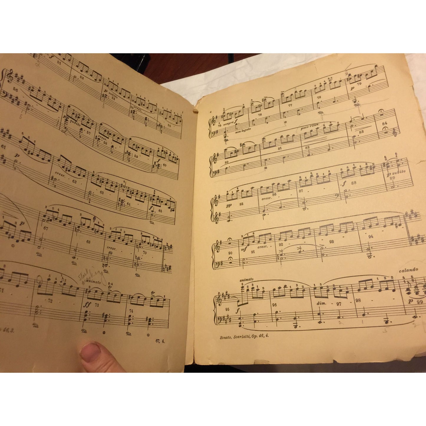 Sonata Op. 46 by Domenico Girolamo Scarlatti Sheet Music Book