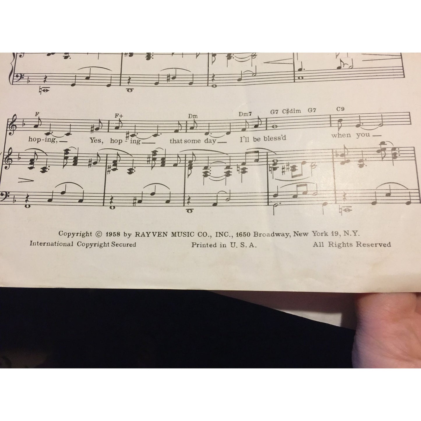 Wishing for Your Love by Sampson Horton Vintage Sheet Music