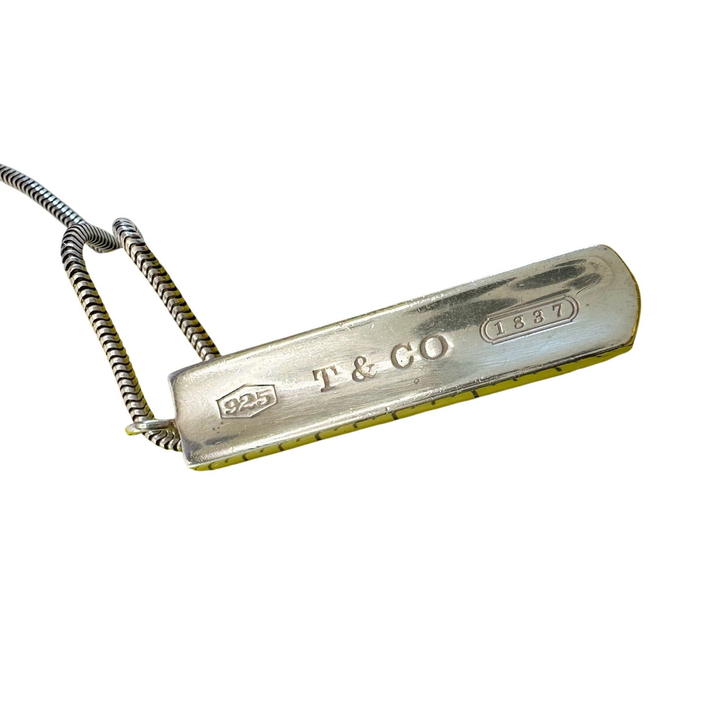 Tiffany & Co 1837 Silver Bar Necklace - Sterling Silver 17"