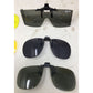 Clip On/Flip Up Sunglasses Lenses (6 Total) (3 Black/Gray, 2 Yellow, 1 Brown)