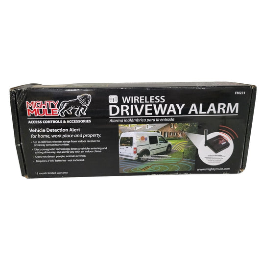 Mighty Mule Wireless Driveway Alarm FM231 - 400 ft Wireless Range - Electromagnetic Technology