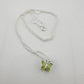 Pretty Natural Green Peridot Butterfly Necklace