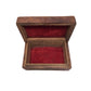 Hand Carved Brown Wooden Trinket Box/Jewelry Box