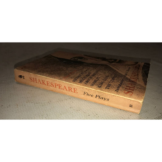 Five Plays William Shakespeare Book by Alan S Downer