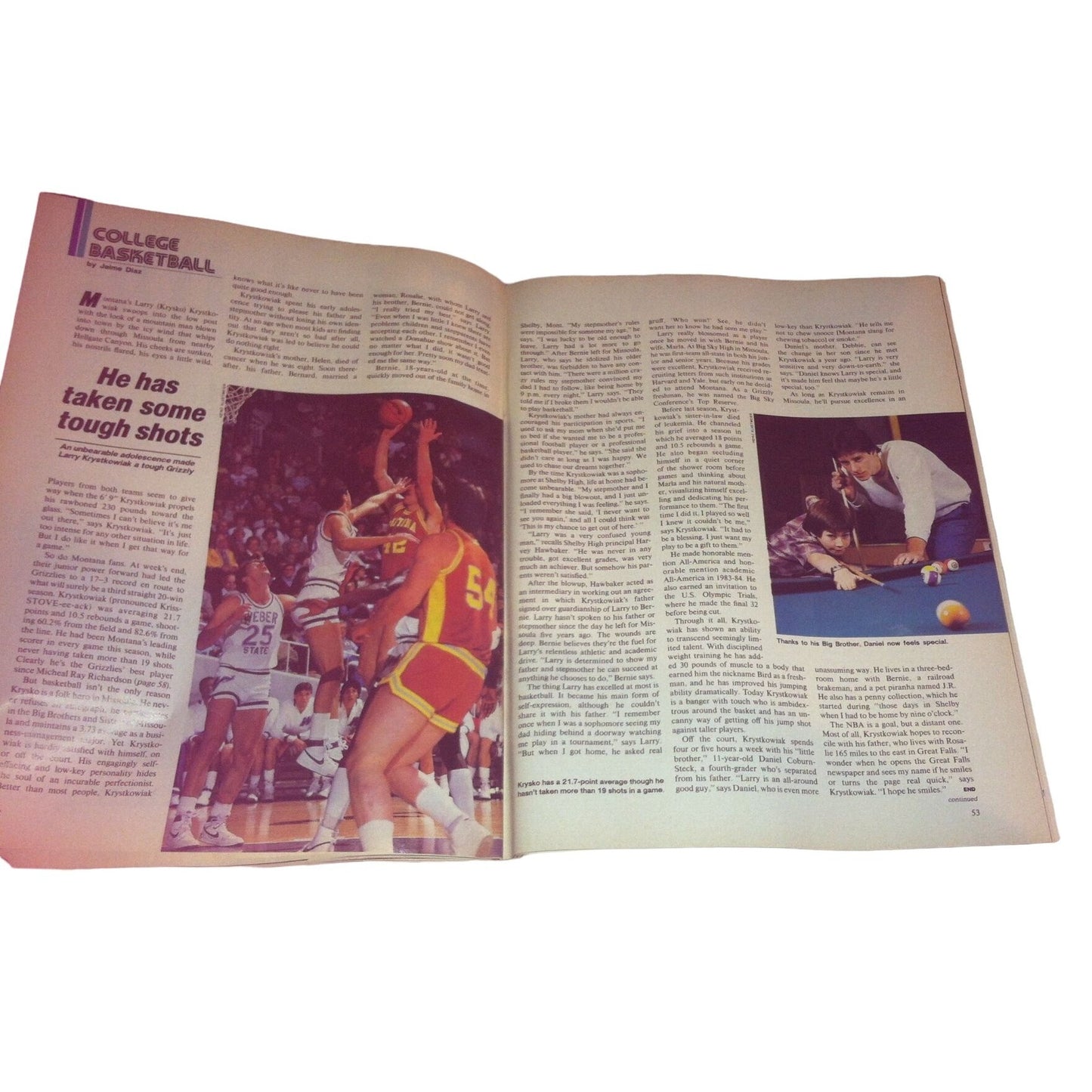 Vintage Sports Illustrated Magazine February 4, 1985 Down Goes Georgetown