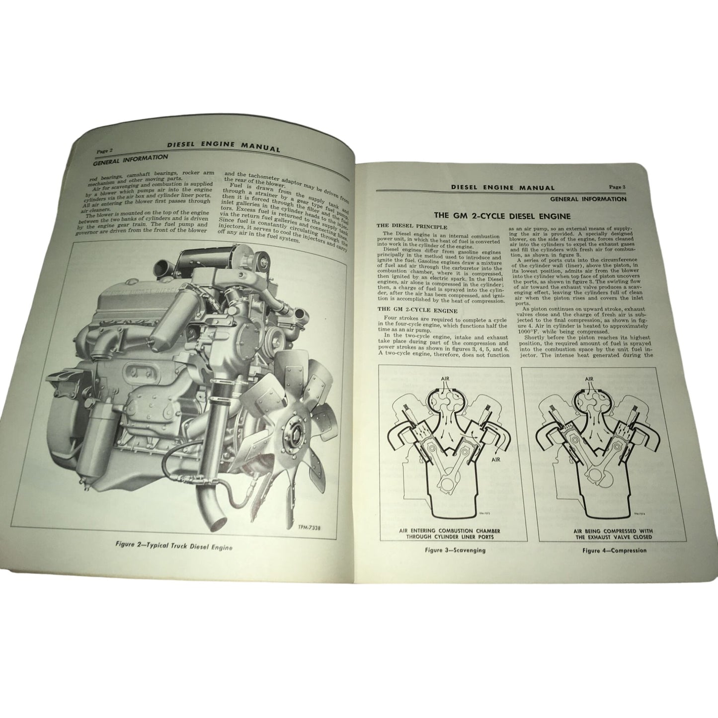 Vintage Diesel Engine Maintenance Manual Model 6V-71 Book