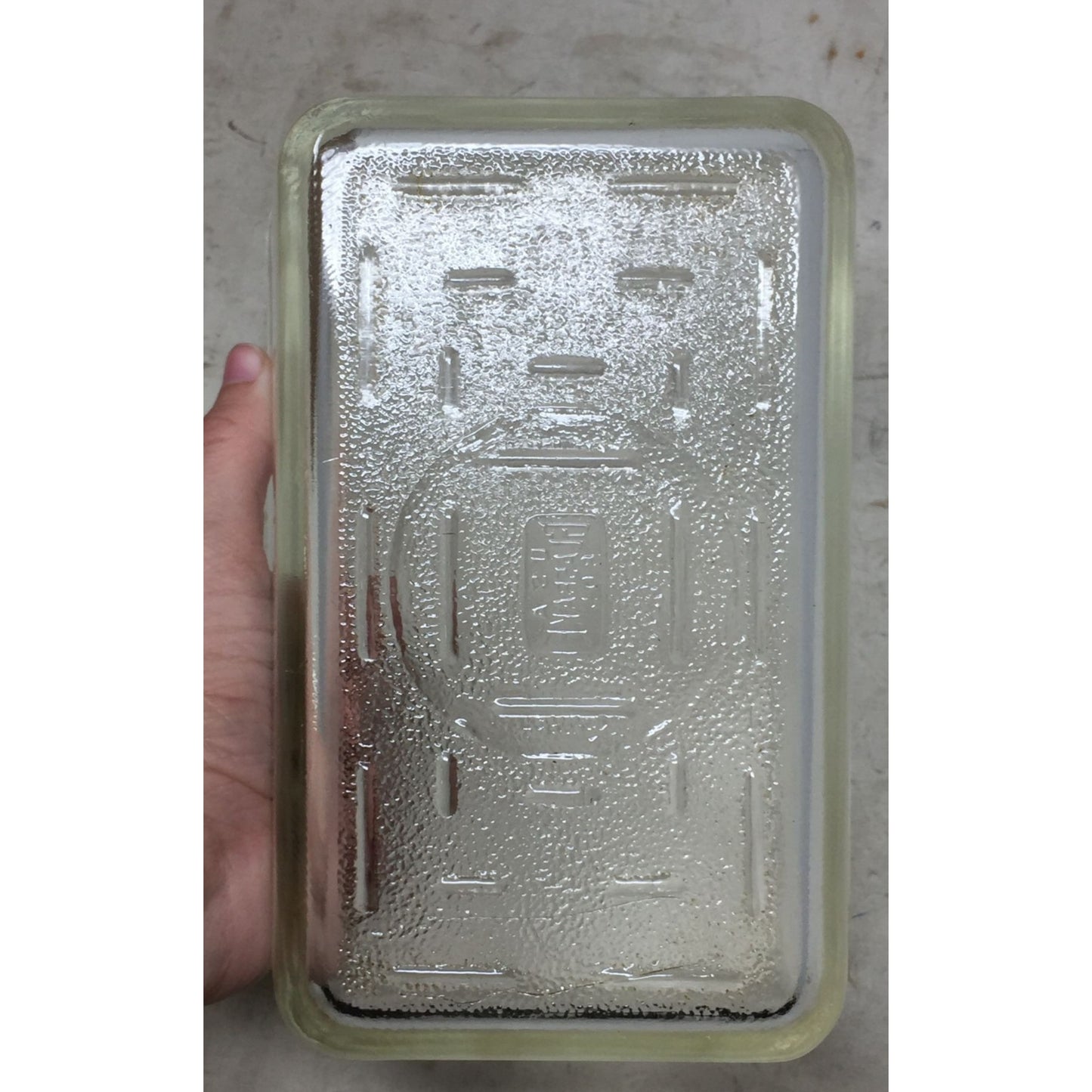 Glasbake 805 Clear Glass Loaf Pan Dish with Lid (7.5"x5")