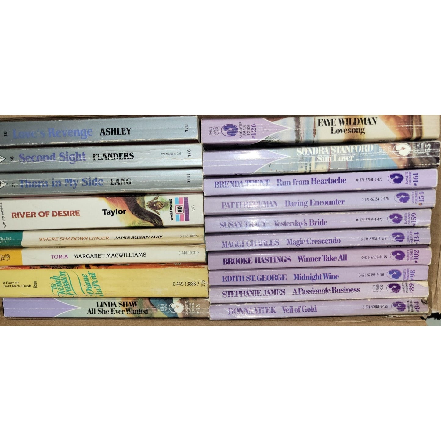 Vintage Romance Novels (18 Titles) - Harlequin and Others - Well Kept Collection!