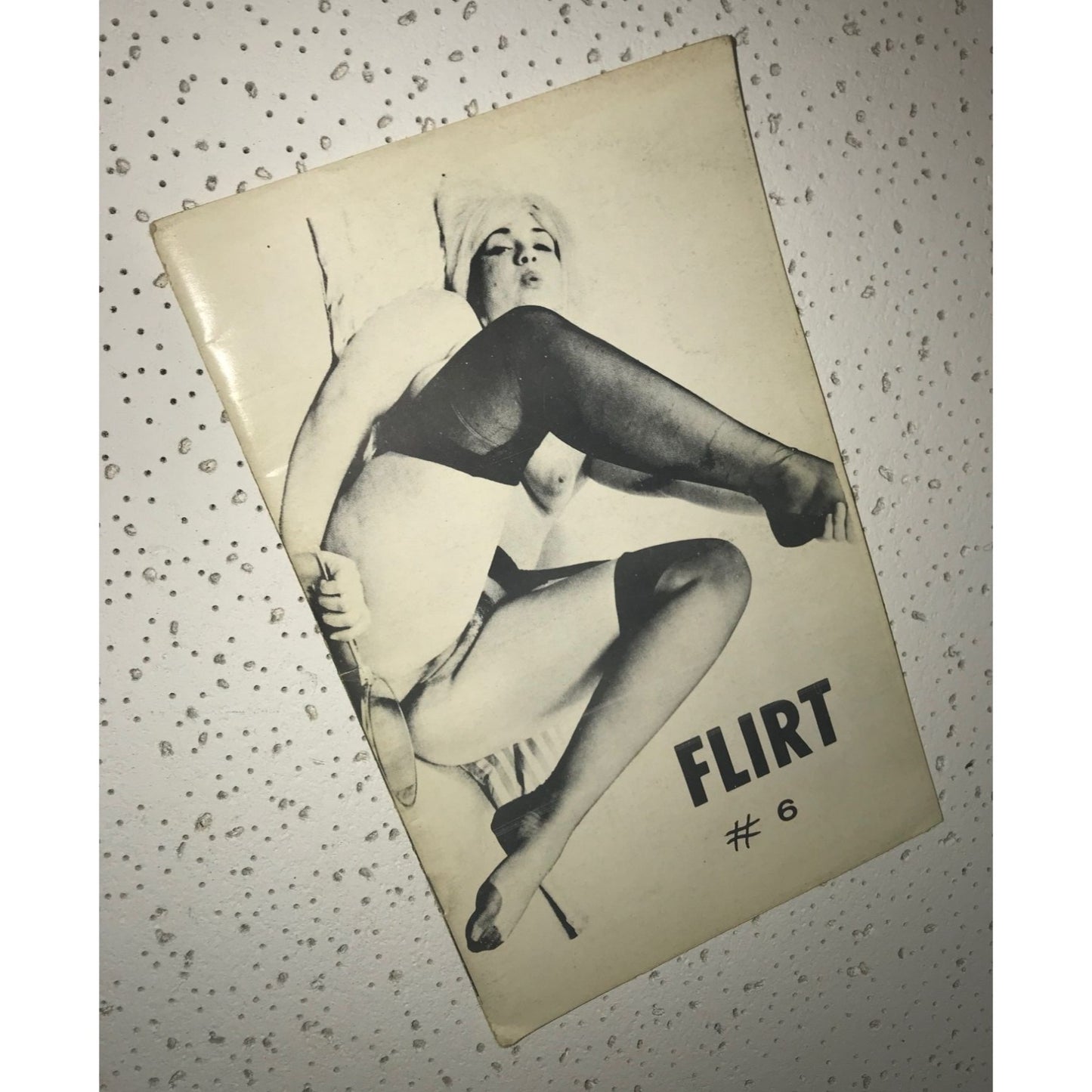 FLIRT #6 Black & White Vintage Paperback Adult Book