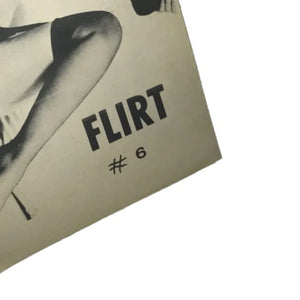 FLIRT #6 Black & White Vintage Paperback Adult Book