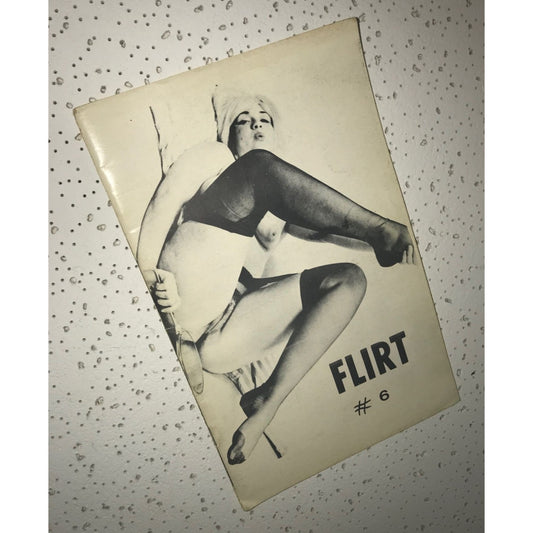 FLIRT #6 Black & White Vintage Paperback Adult Book