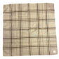 YSL Yves Saint Laurent Pocket Square Handkerchief / Scarf - Beige Plaid