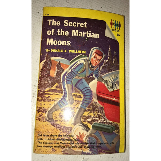 The Secret of The Martian Moons by Donald Wollheim Vintage Paperback Book