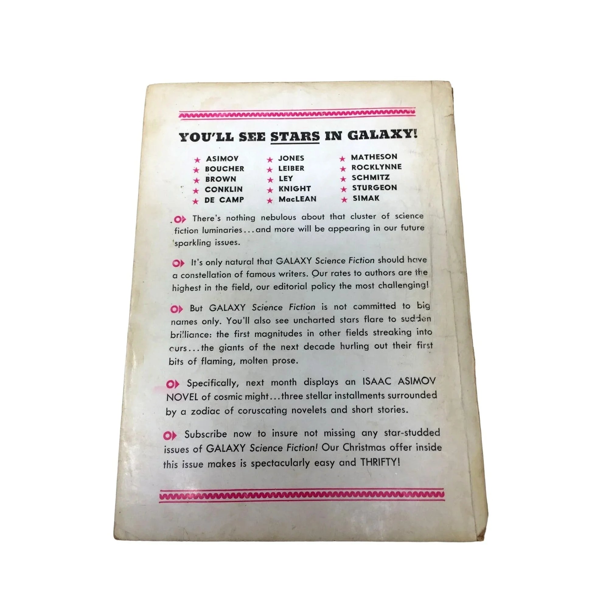 The Legion of Space by Jack Williamson - Galaxy Science Fiction Novel No 2 - softcover Jack Williamson  A+ Stuff Science Fiction Novel