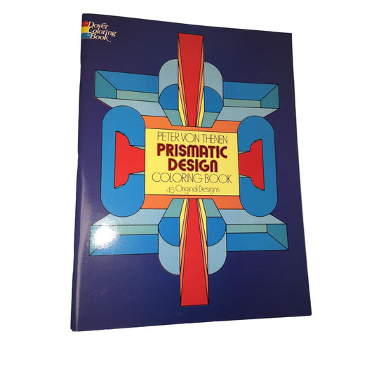 Vintage Prismatic Design Coloring Book Peter Von Thenen- 45 Original Designs