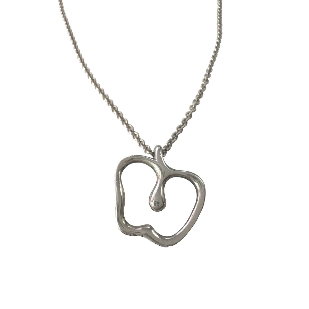 Tiffany & Co Apple Necklace in Sterling Silver - 16" Chain Tiffany & Co.  A+ Stuff