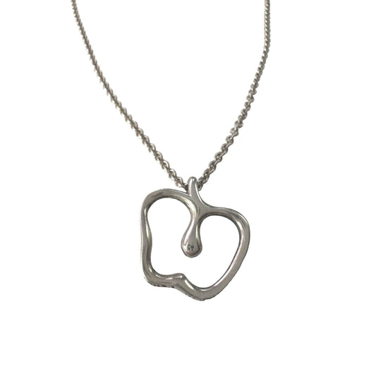 Tiffany & Co Apple Necklace in Sterling Silver - 16" Chain Tiffany & Co.  A+ Stuff
