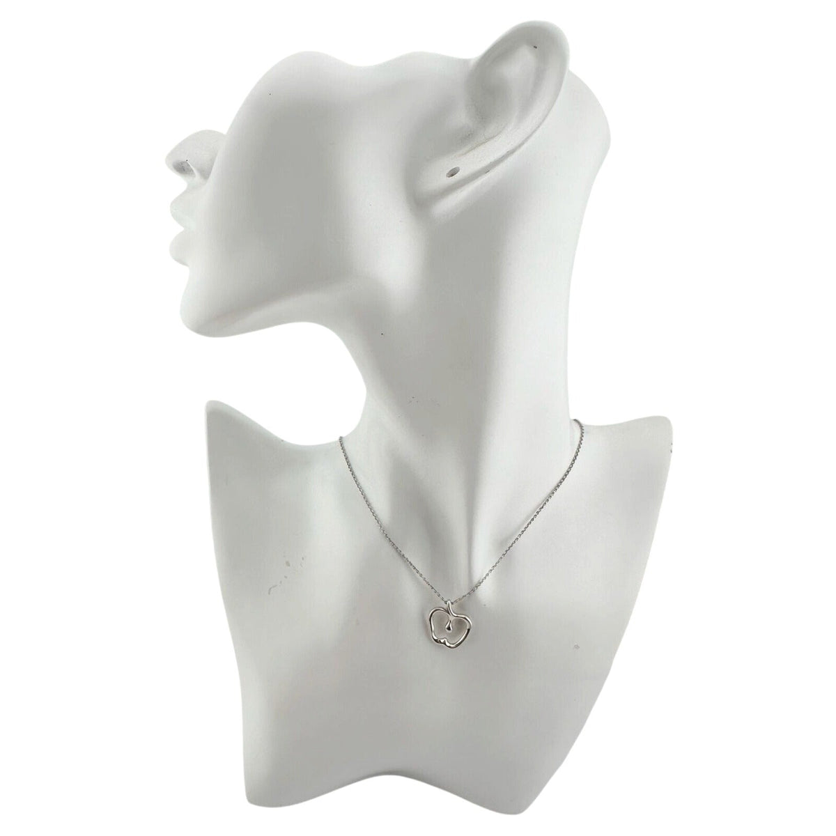 Tiffany & Co Apple Necklace in Sterling Silver - 16" Chain Tiffany & Co.  A+ Stuff