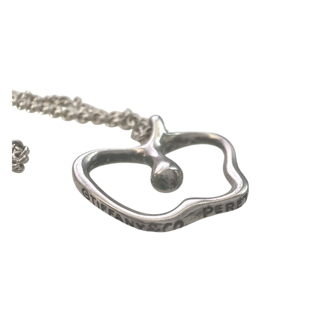 Tiffany & Co Apple Necklace in Sterling Silver - 16" Chain Tiffany & Co.  A+ Stuff