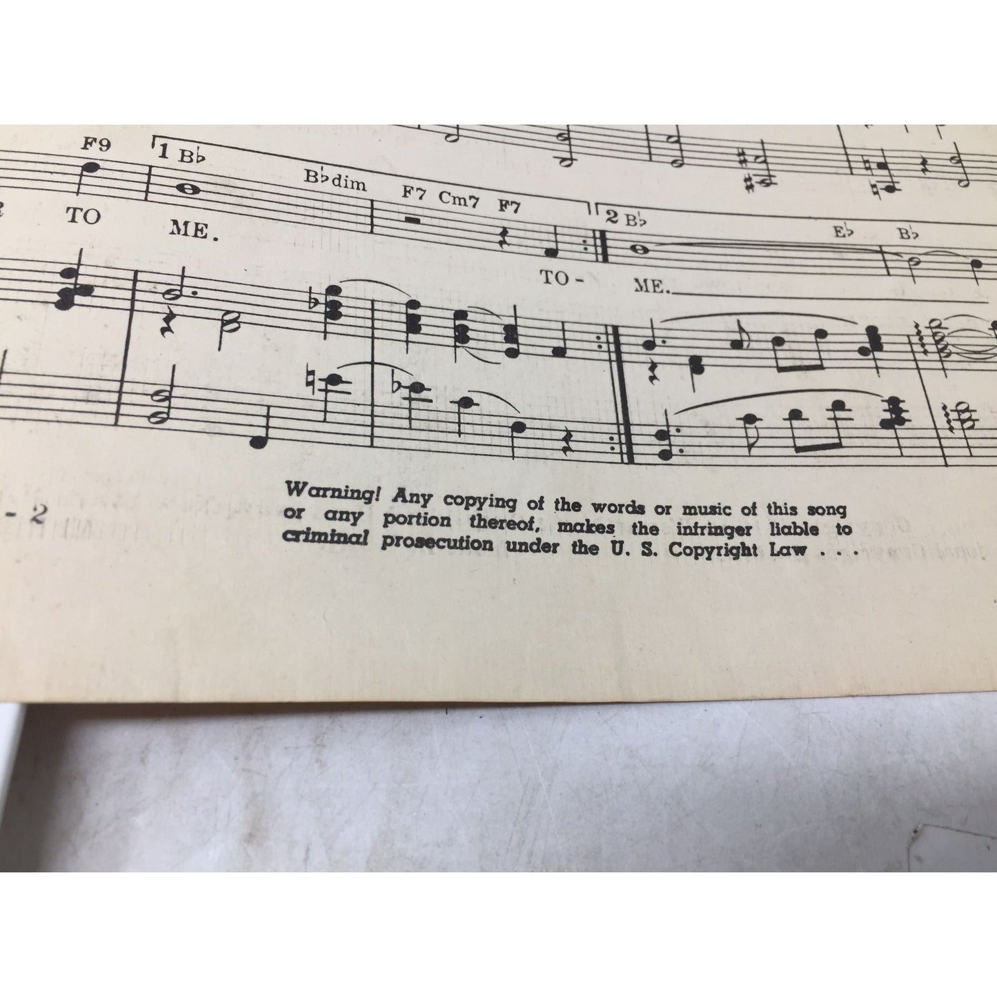 Vintage Sheet Music for the song "Tonight Be Tender To Me" William Forest Crouch, Gloria Parker, and Barney Young  A+ Stuff SHEET MUSIC