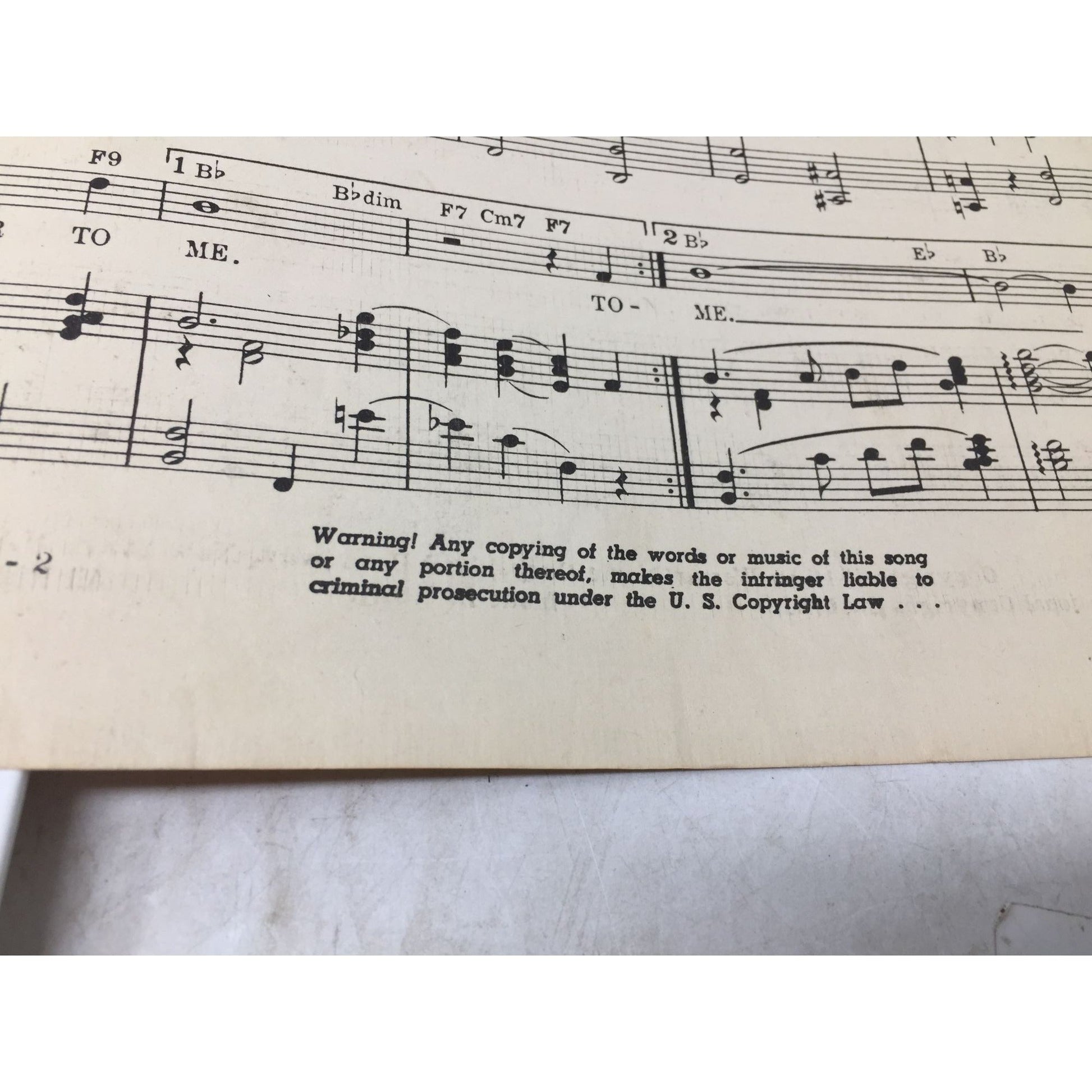 Vintage Sheet Music for the song "Tonight Be Tender To Me" William Forest Crouch, Gloria Parker, and Barney Young  A+ Stuff SHEET MUSIC
