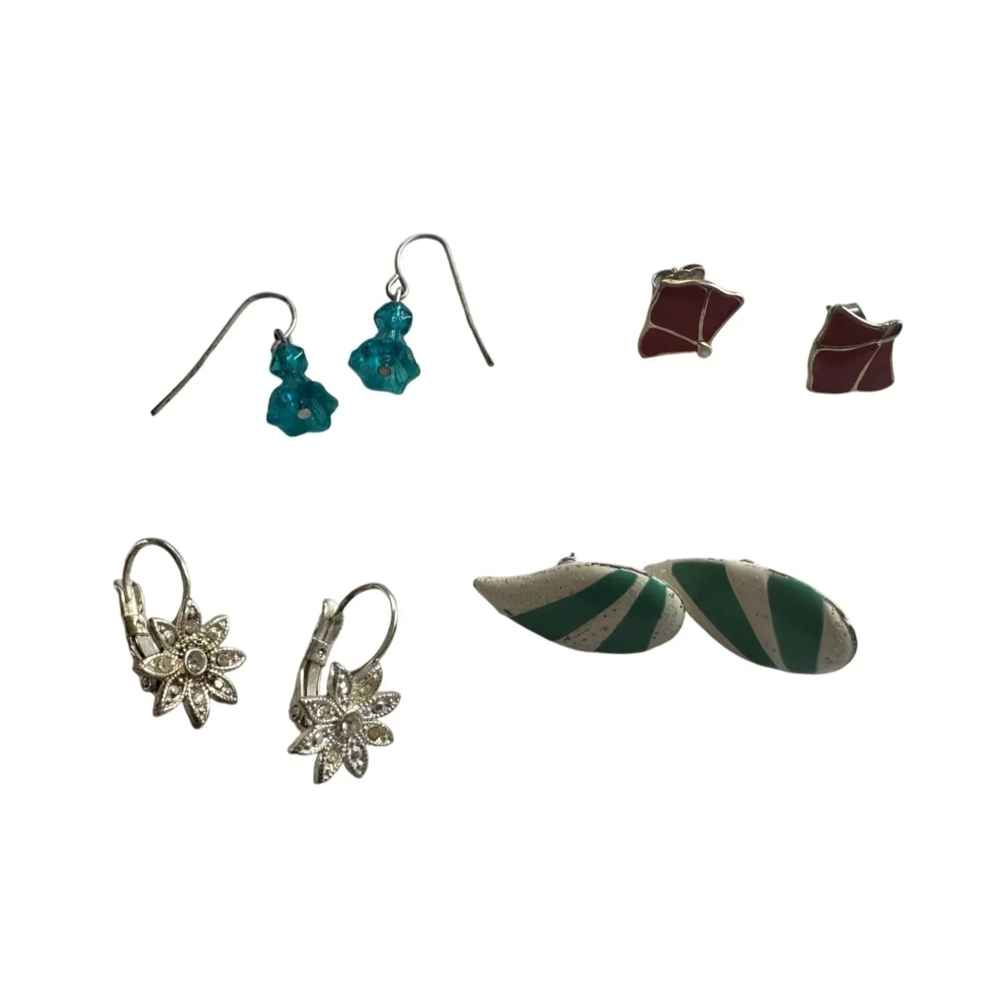 4 Pairs of Women's Vintage Stud/Dangle Earrings - A+ Stuff - earrings - A+ Stuff