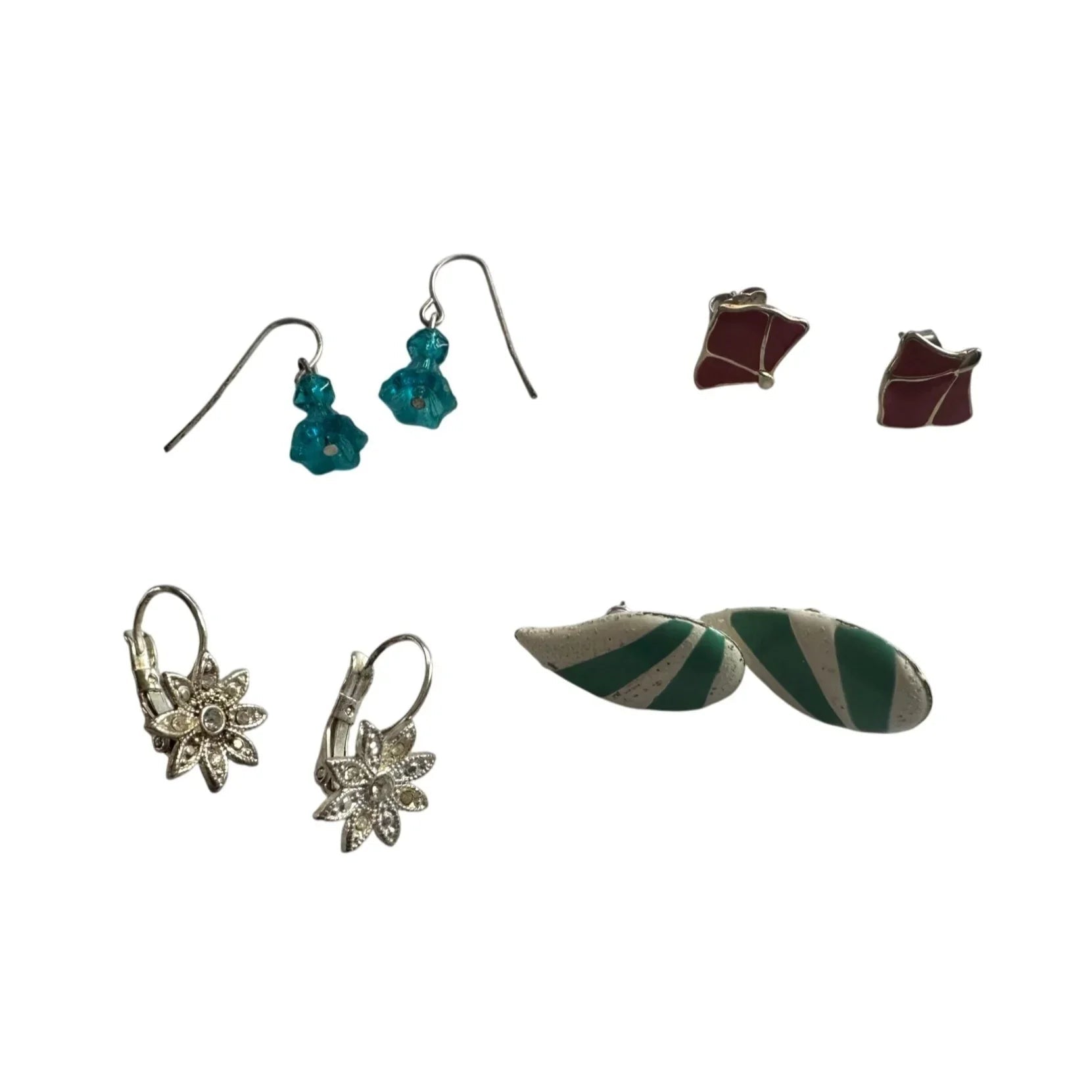 4 Pairs of Women's Vintage Stud/Dangle Earrings - A+ Stuff - earrings - A+ Stuff