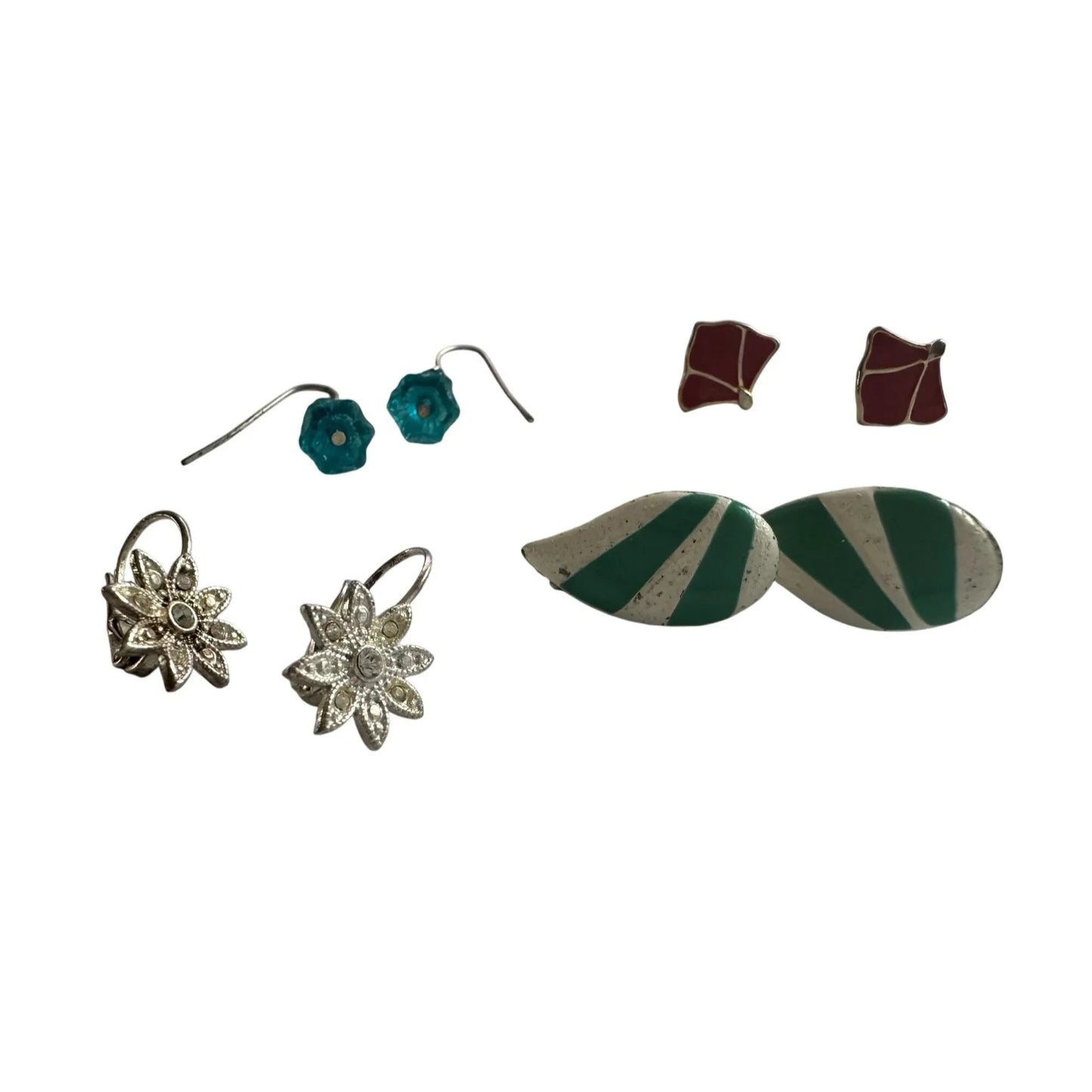 4 Pairs of Women's Vintage Stud/Dangle Earrings - A+ Stuff - earrings - A+ Stuff