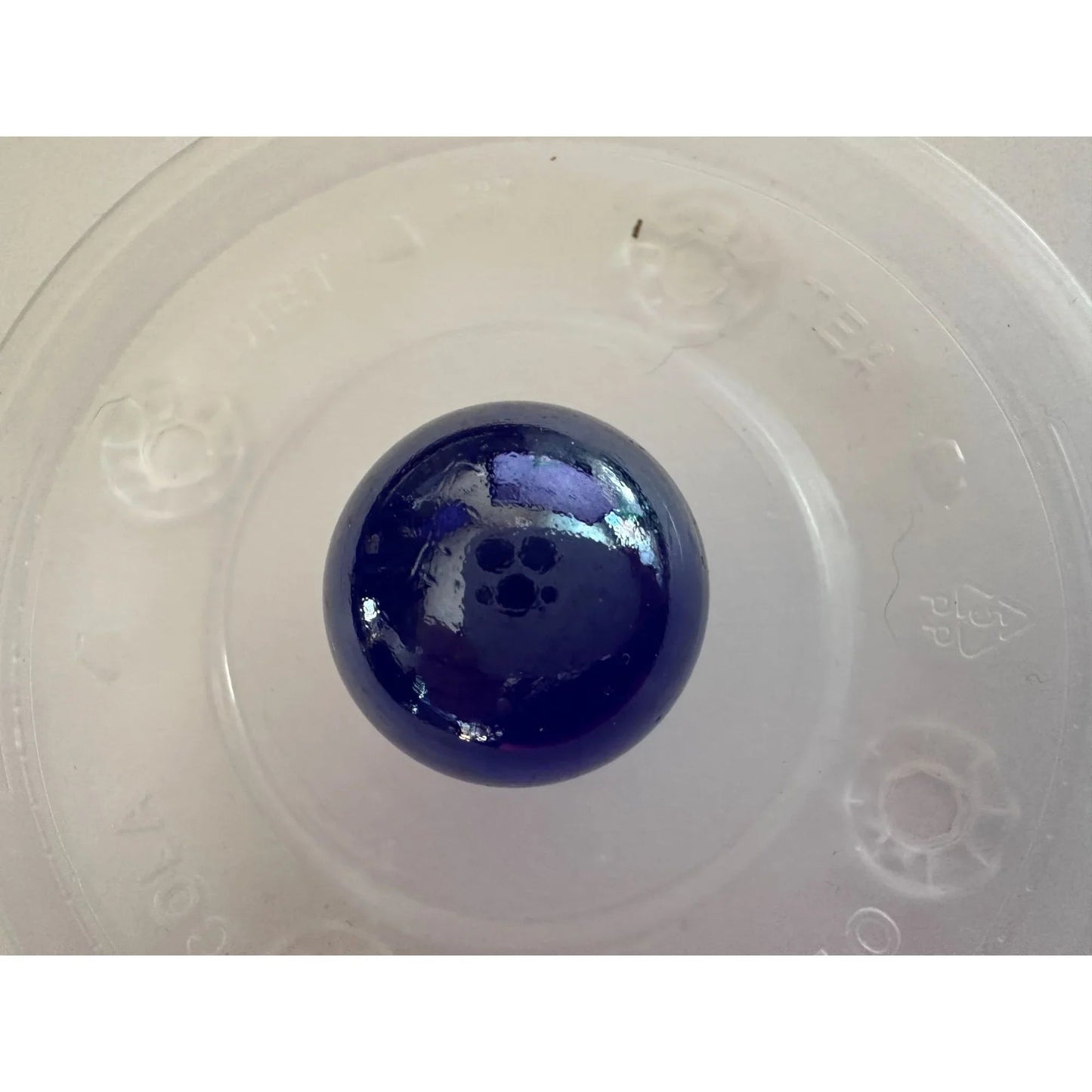 4 Vintage Navy Blue Shiny Large Glass Shooter Marbles - A+ Stuff - Collectibles - A+ Stuff