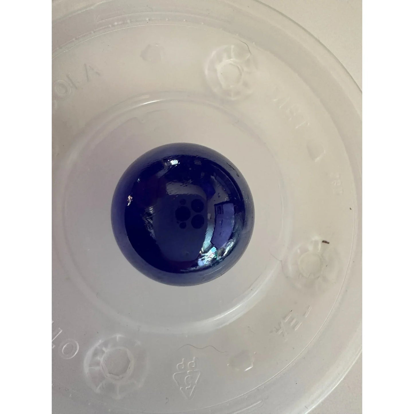 4 Vintage Navy Blue Shiny Large Glass Shooter Marbles - A+ Stuff - Collectibles - A+ Stuff