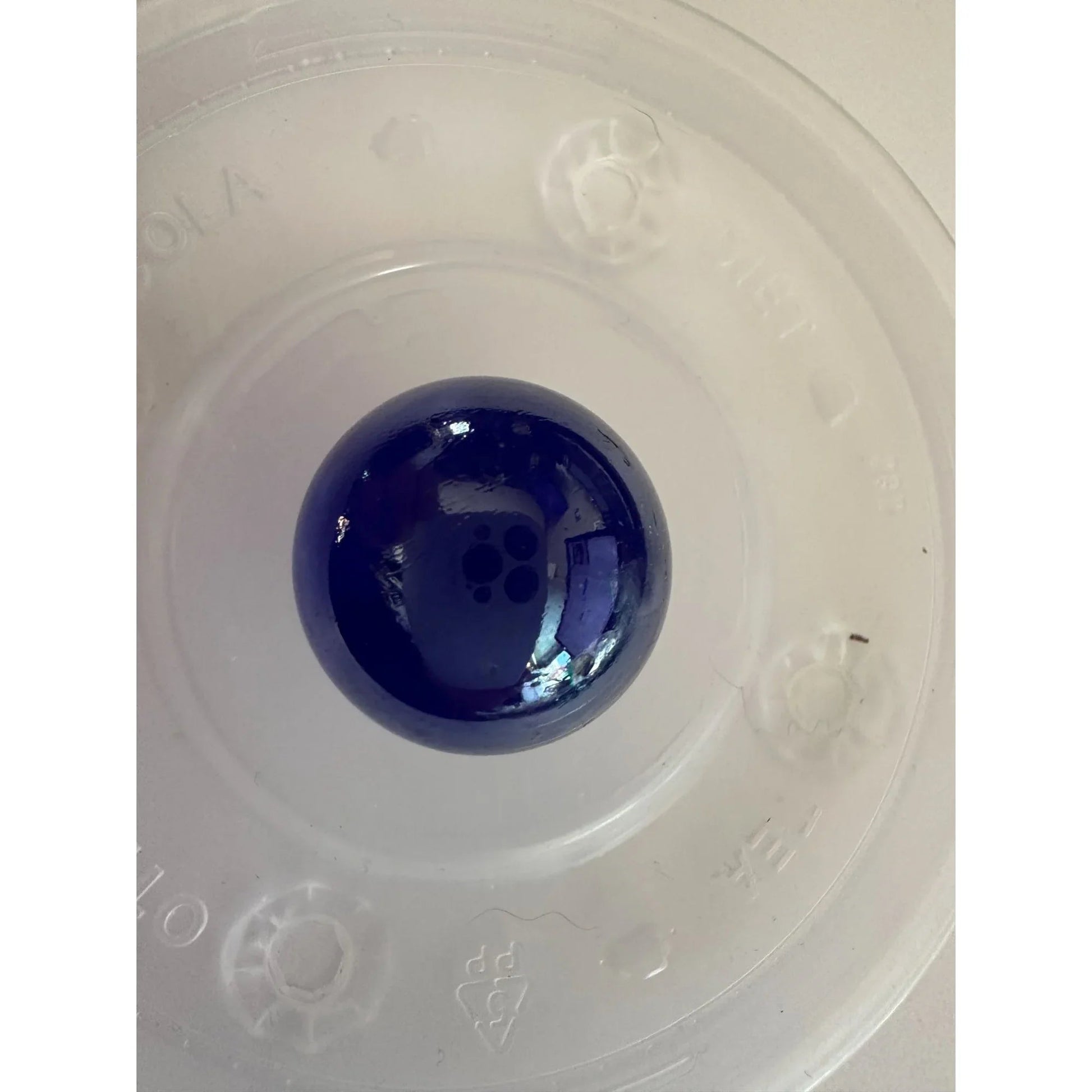 4 Vintage Navy Blue Shiny Large Glass Shooter Marbles - A+ Stuff - Collectibles - A+ Stuff