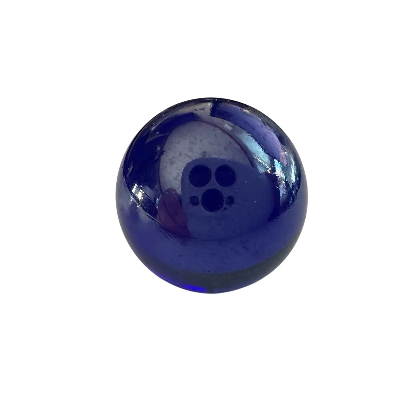 4 Vintage Navy Blue Shiny Large Glass Shooter Marbles - A+ Stuff - Collectibles - A+ Stuff
