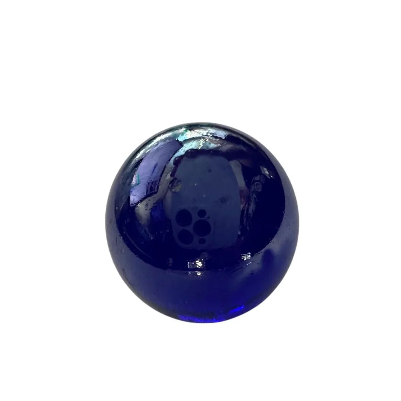 4 Vintage Navy Blue Shiny Large Glass Shooter Marbles - A+ Stuff - Collectibles - A+ Stuff