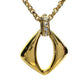 Yves Saint Laurent (YSL) Gold-Plated Necklace w Rhinestones - 20"