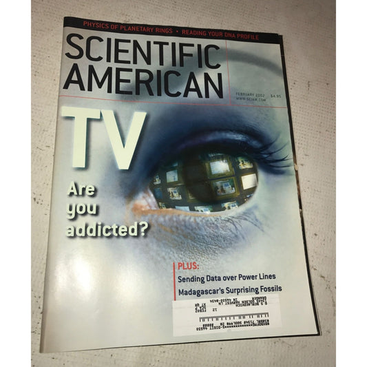 Scientific American TV Are You Addicted? Vintage Feb 2002 Magazine