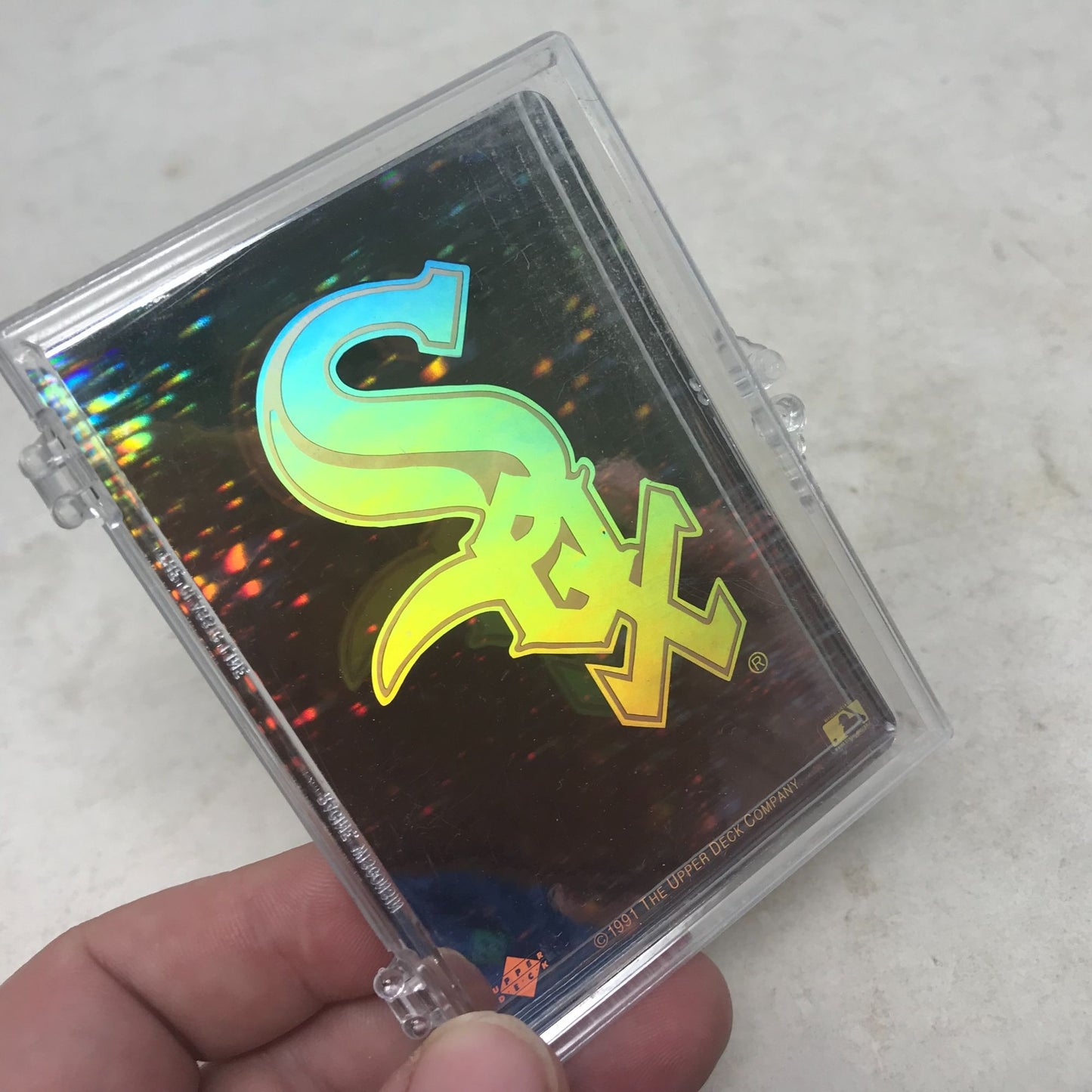 1991 Upper Deck Team Logo Hologram Sticker/Card Chicago White Sox