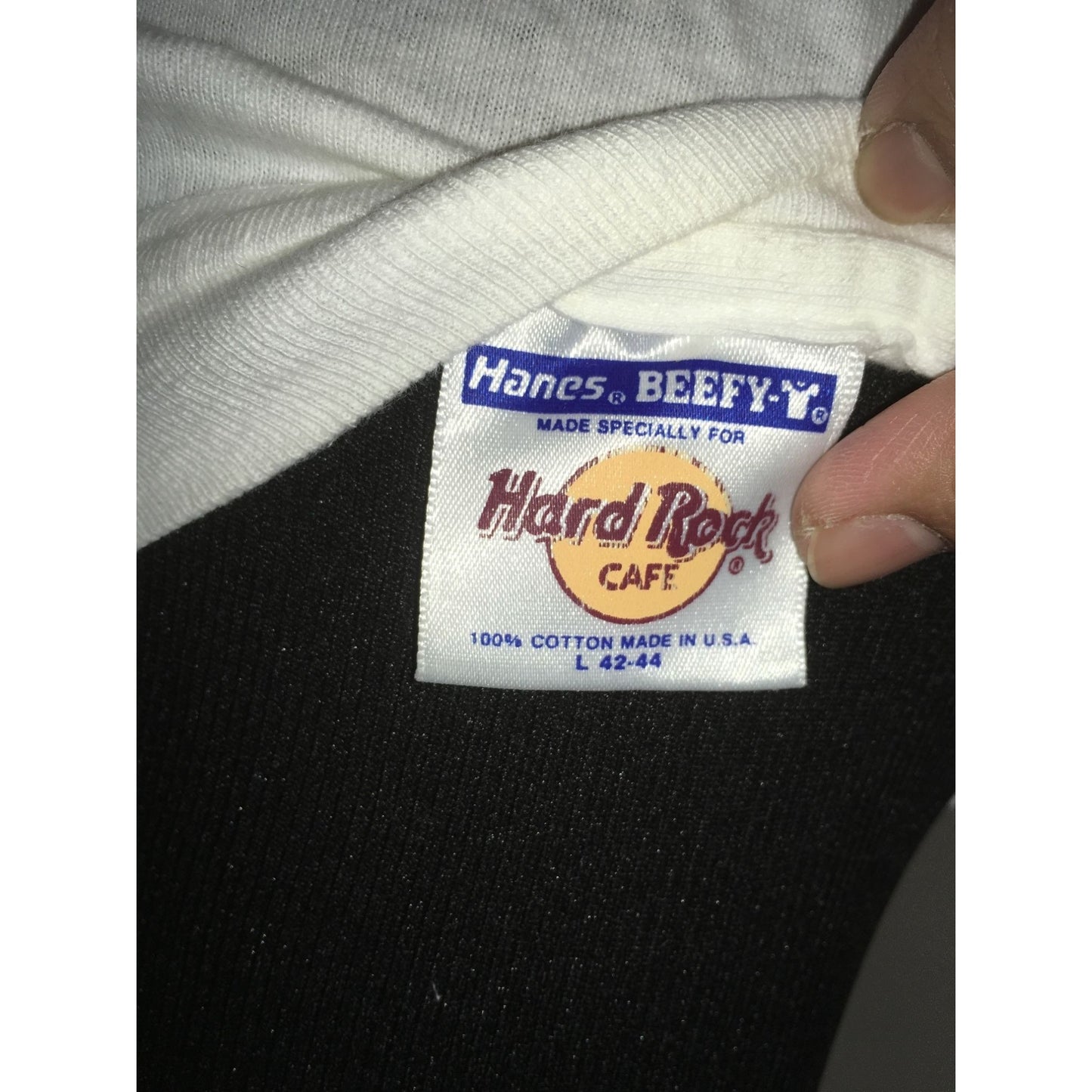 Vintage Hard Rock Cafe Mens Size 42-44 Large White Tee Shirt