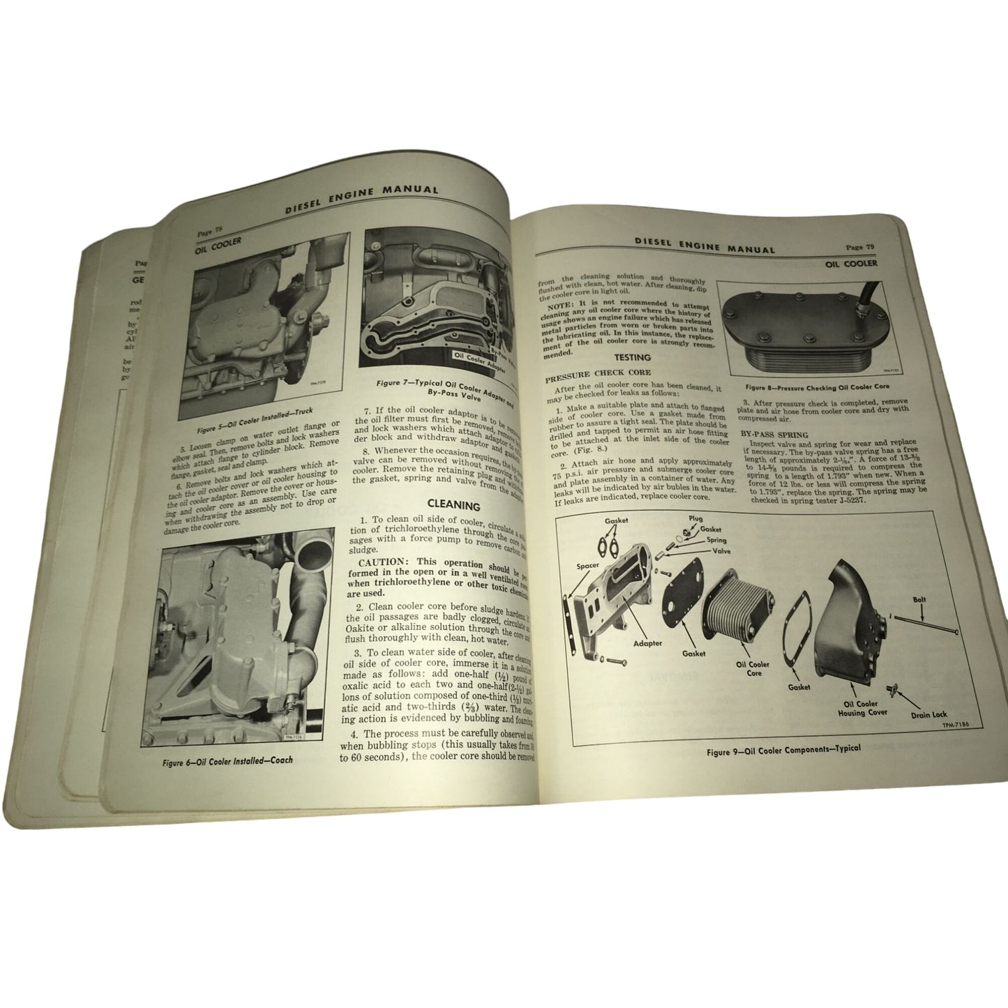 Vintage Diesel Engine Maintenance Manual Model 6V-71 Book