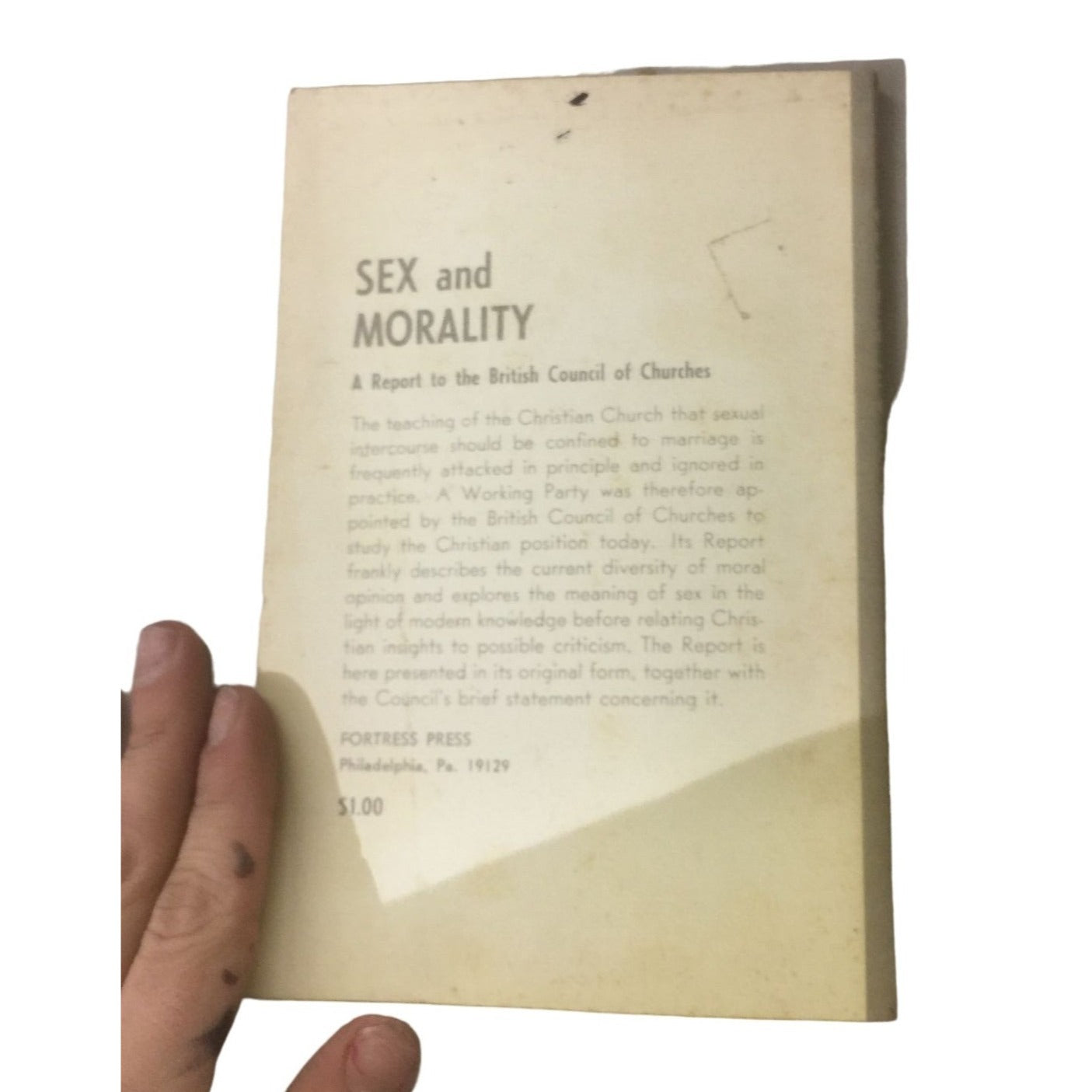 Sex and Morality Paperback book- SCM Press