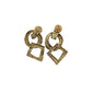 Yves Saint Laurent YSL Vintage Geometric Dangle Earrings
