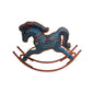 Vintage Christmas Embroidered Rocking Horse Figurine