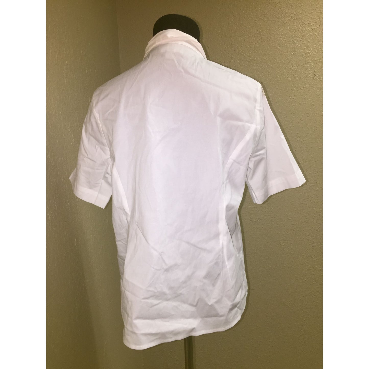 Women's Pure Collection Size 8/10 Collared White Button Down Shirt